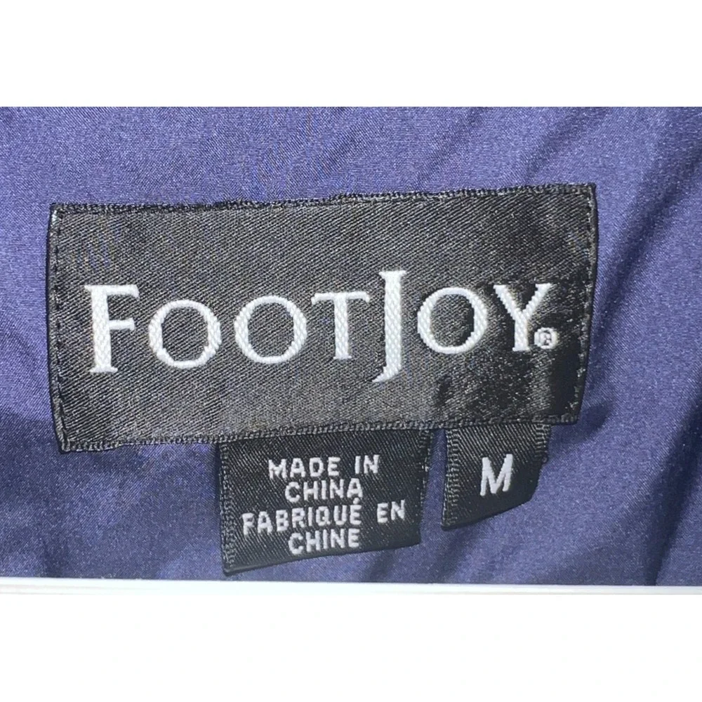FootJoy Men's Golf Windshirt Pullover V-Neck Purple‎ Lightweight Jacket Medium